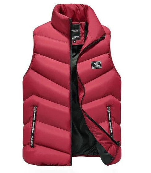 Mænds Puffervest Jakke Casual Stil 0