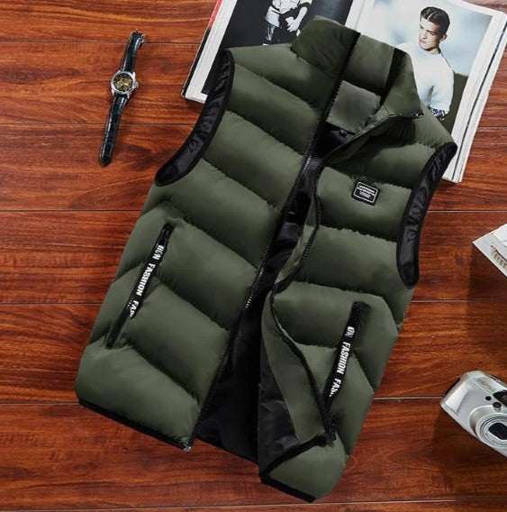 Mænds Puffervest Jakke Casual Stil 3