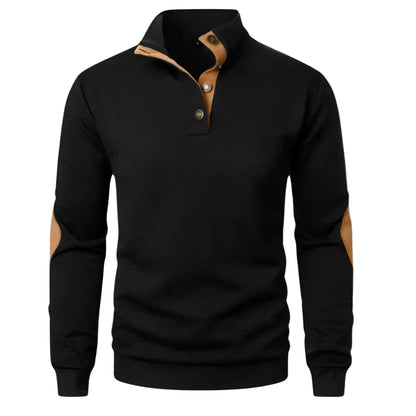 Mænds Quarter Zip Jumper Casual 0