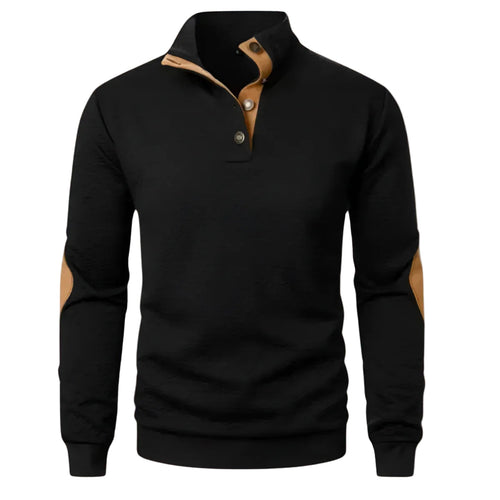 Mænds Quarter Zip Jumper Casual 0