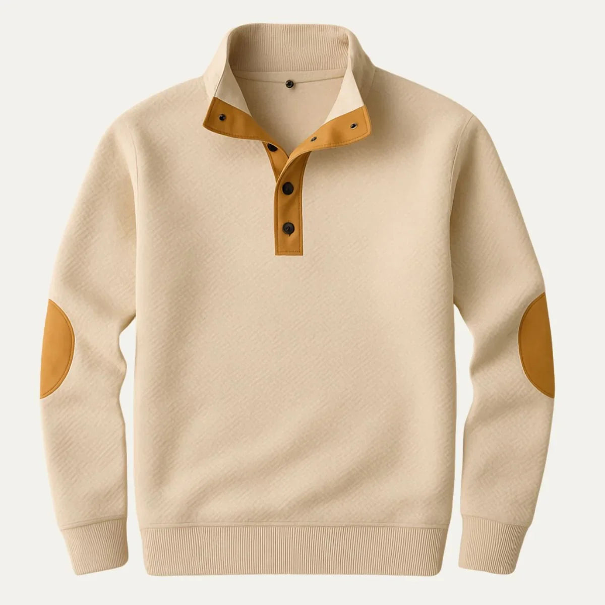 Mænds Quarter Zip Jumper Casual 1