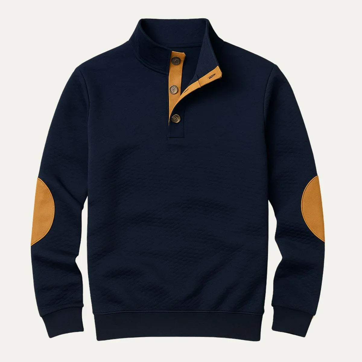 Mænds Quarter Zip Jumper Casual 2