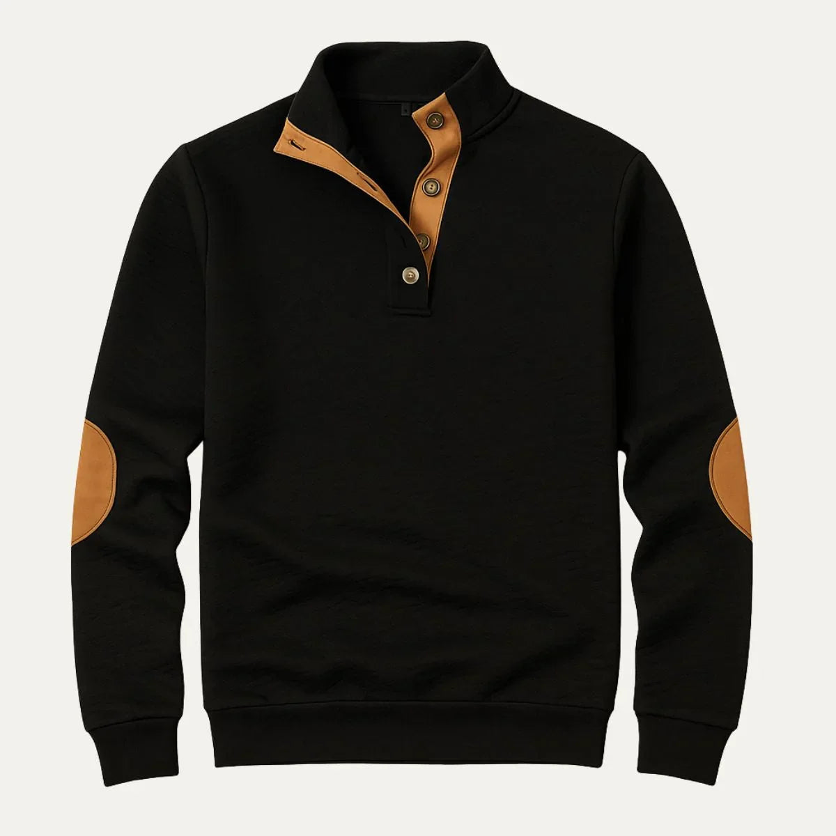Mænds Quarter Zip Jumper Casual 3
