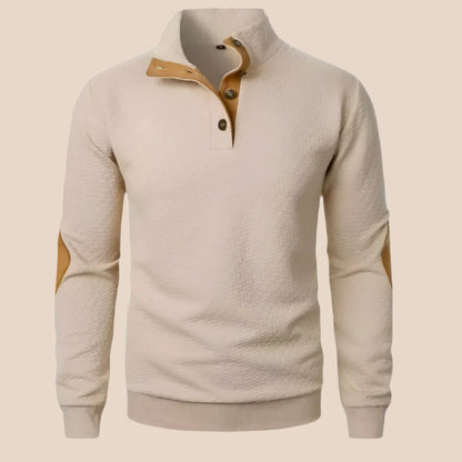Mænds Quarter Zip Jumper Casual 4