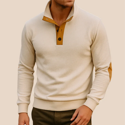 Mænds Quarter Zip Jumper Casual 5