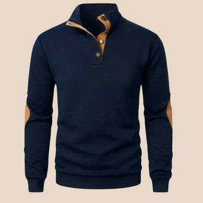 Mænds Quarter Zip Jumper Casual 6