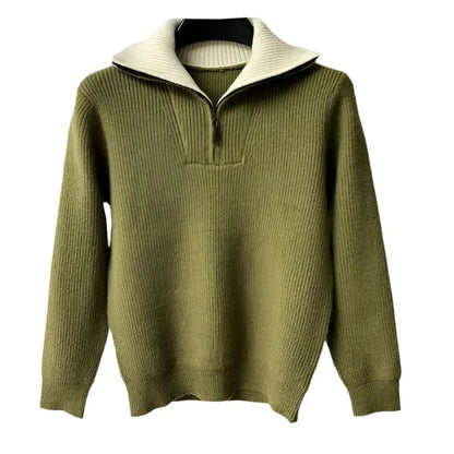 Mænds Quarter Zip Jumper Strik 5