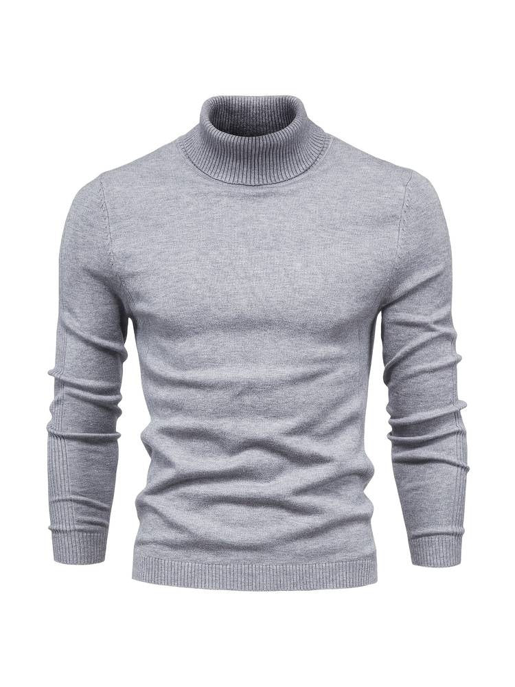 Mænds Rullekravetrøje Slim Fit 2