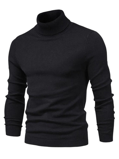 Mænds Rullekravetrøje Slim Fit 4