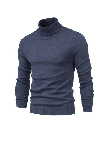 Mænds Rullekravetrøje Slim Fit 5