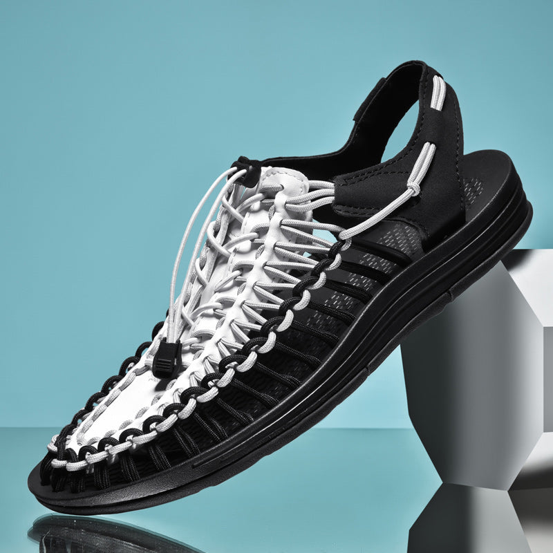 Mænds Sandaler Mesh Design Komfortable og Åndbare 8