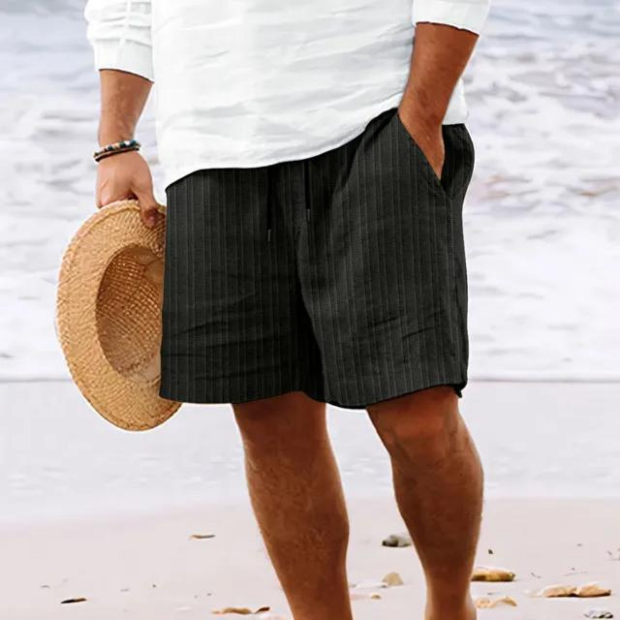 Mænds Shorts med Elastisk Talje 12