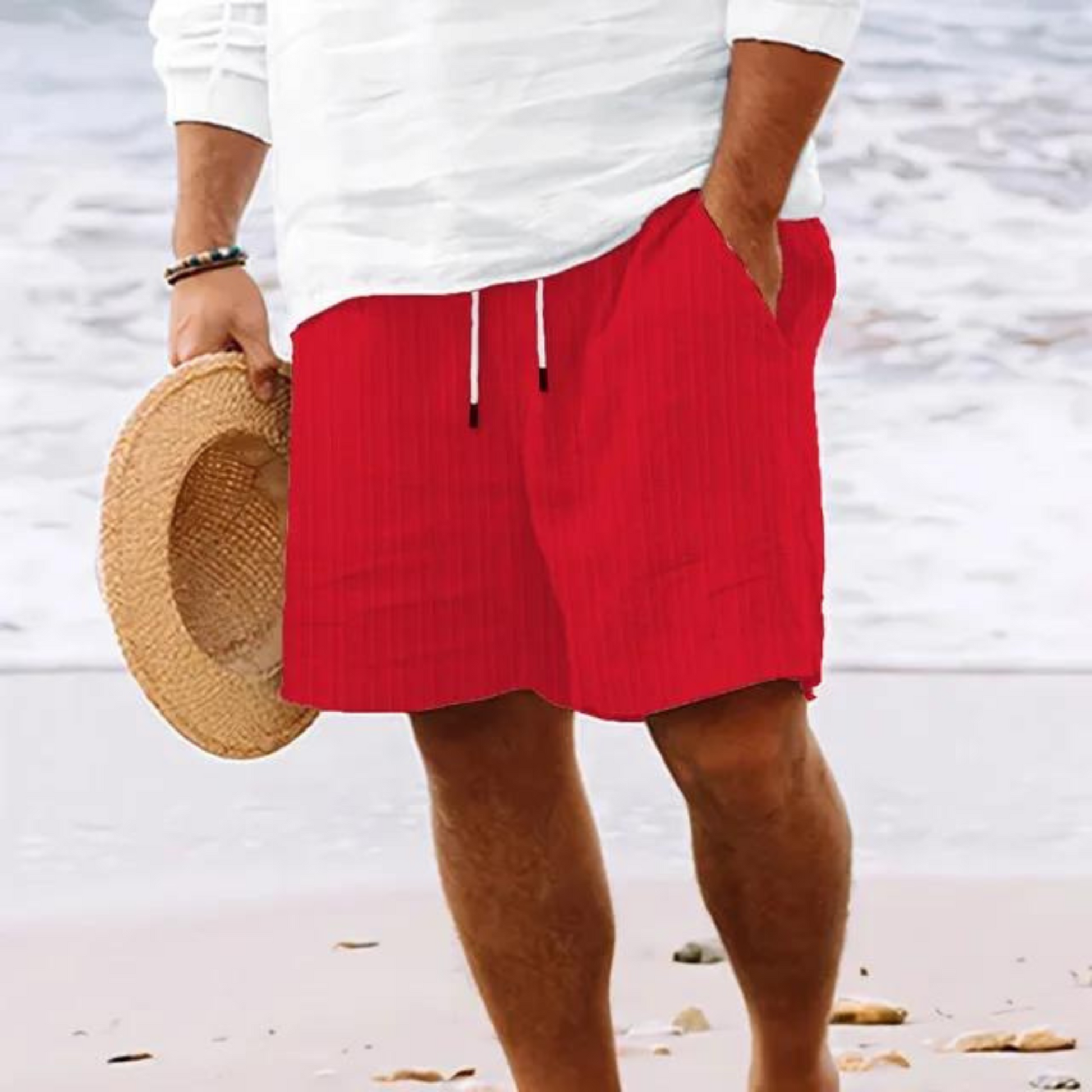 Mænds Shorts med Elastisk Talje 9