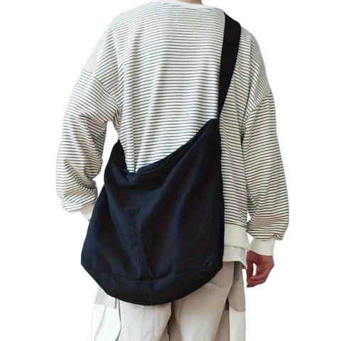 Mænds Skuldertaske Rummelig Minimalistisk Design 0