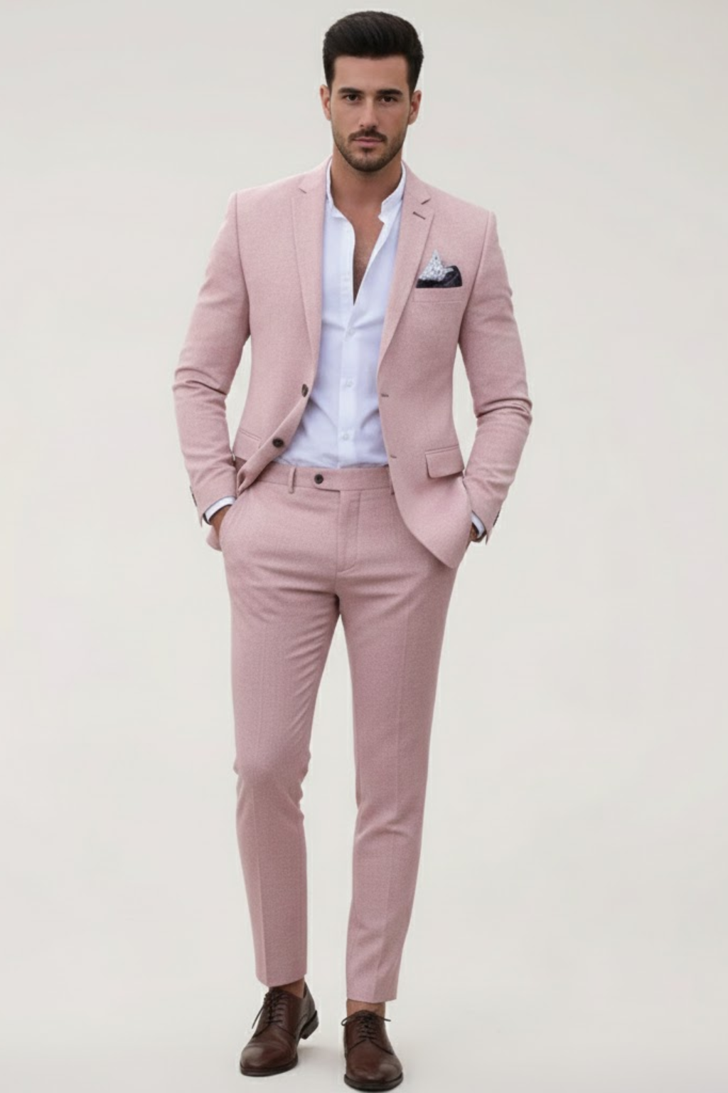 Mænds Slim Fit Jakkesæt Moderne Stil 2