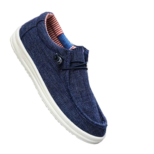 Mænds Slip-on Sko med Lav Top og Elastiske Detaljer 0