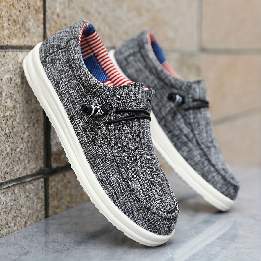 Mænds Slip-on Sko med Lav Top og Elastiske Detaljer 1