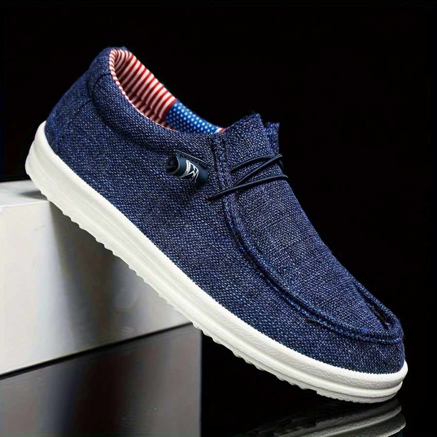 Mænds Slip-on Sko med Lav Top og Elastiske Detaljer 4