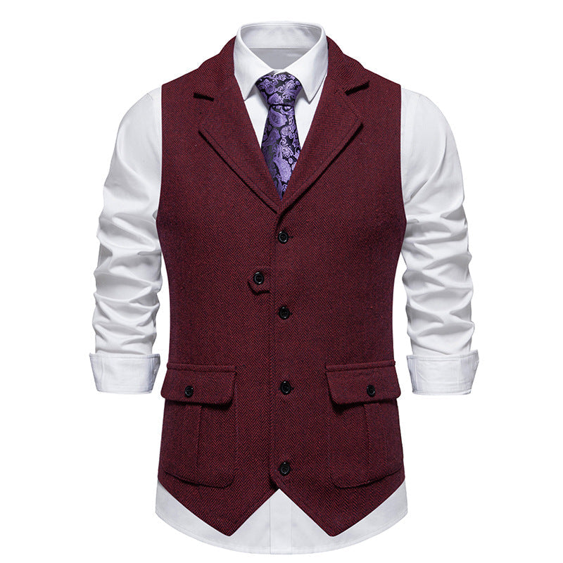 Mænds Smart Casual Office Vest 4