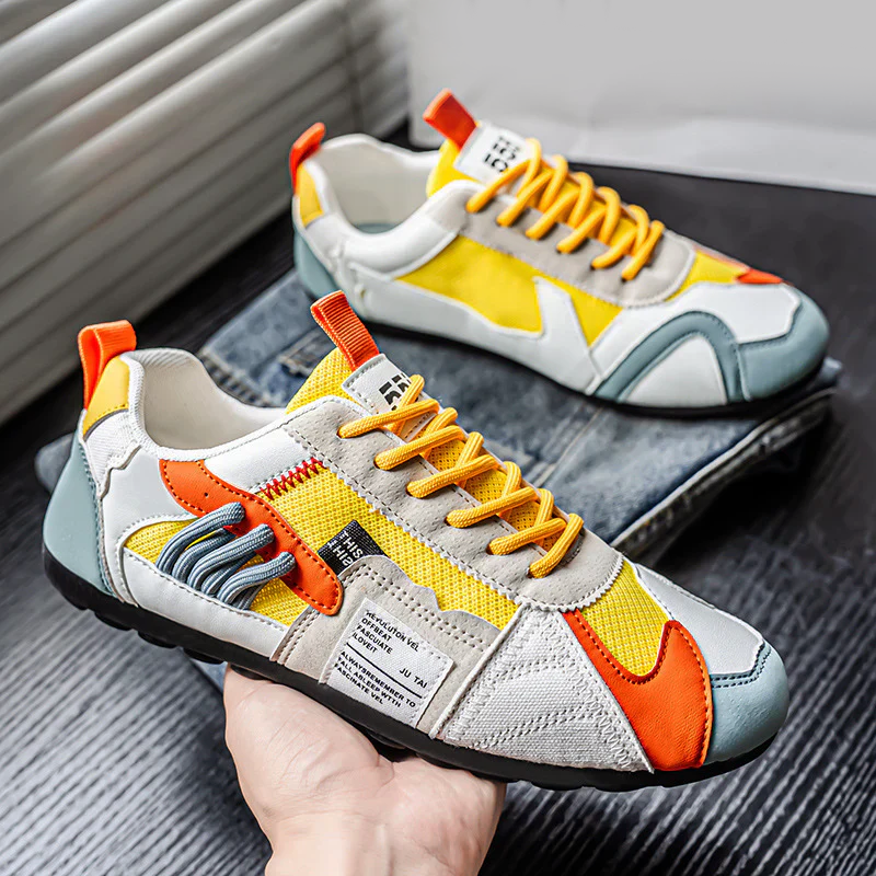 Mænds Sneakers med Lagdelt Design 6