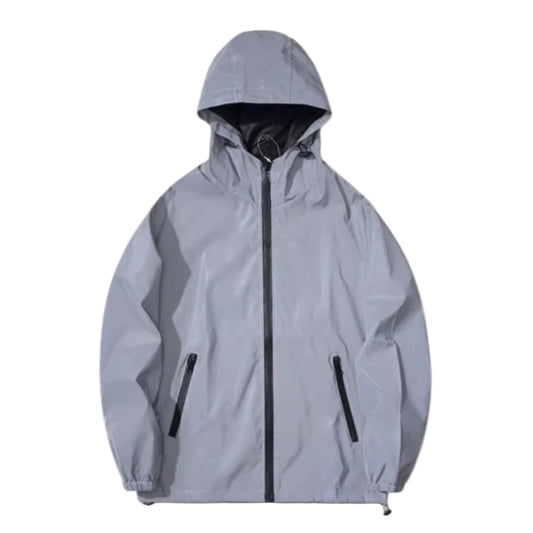 Mænds Softshell Jakke med Hætte og Reflekterende Detaljer 0