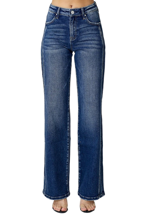 Mænds Straight Jeans Mid Rise Denim 0