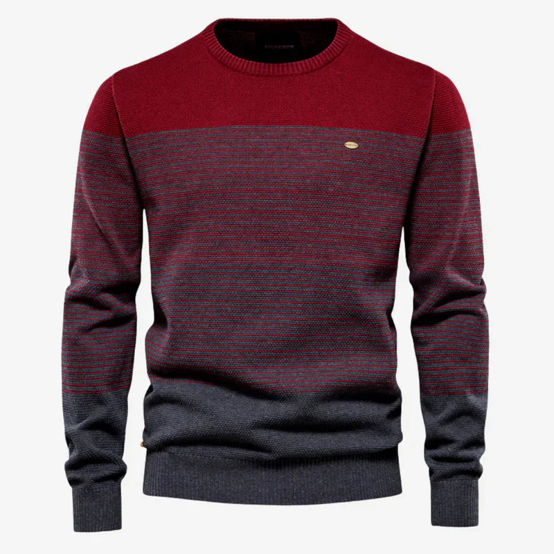Mænds Stribet Sweater Trendy Design 1