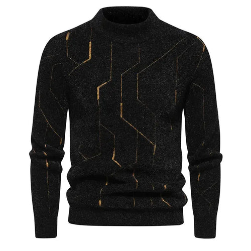 Mænds Strikkede Sweater Klassisk Stil Komfortabel Design 0