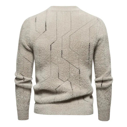 Mænds Strikkede Sweater Klassisk Stil Komfortabel Design 2
