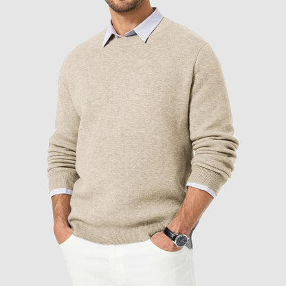 Mænds Strikket Sweater Rund Hals 4