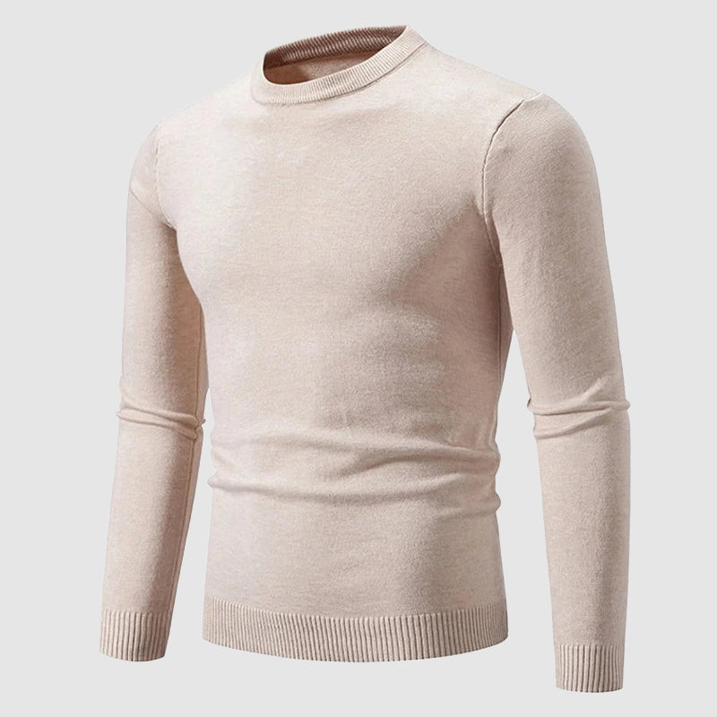 Mænds Strikket Sweater Rund Hals 5