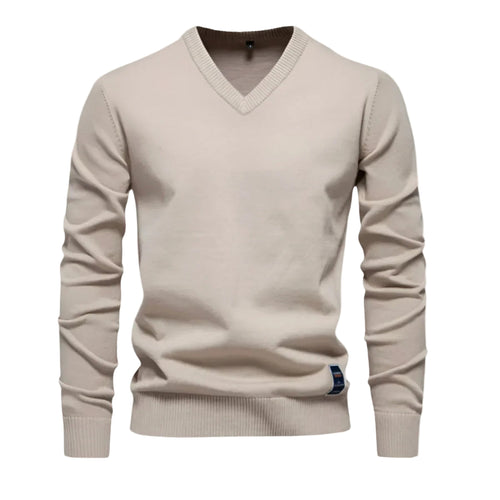 Mænds Striktrøje V-Hals Casual Design 0