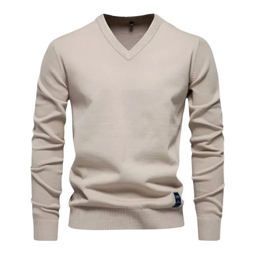 Mænds Striktrøje V-Hals Casual Design 0