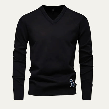 Mænds Striktrøje V-Hals Casual Design 1