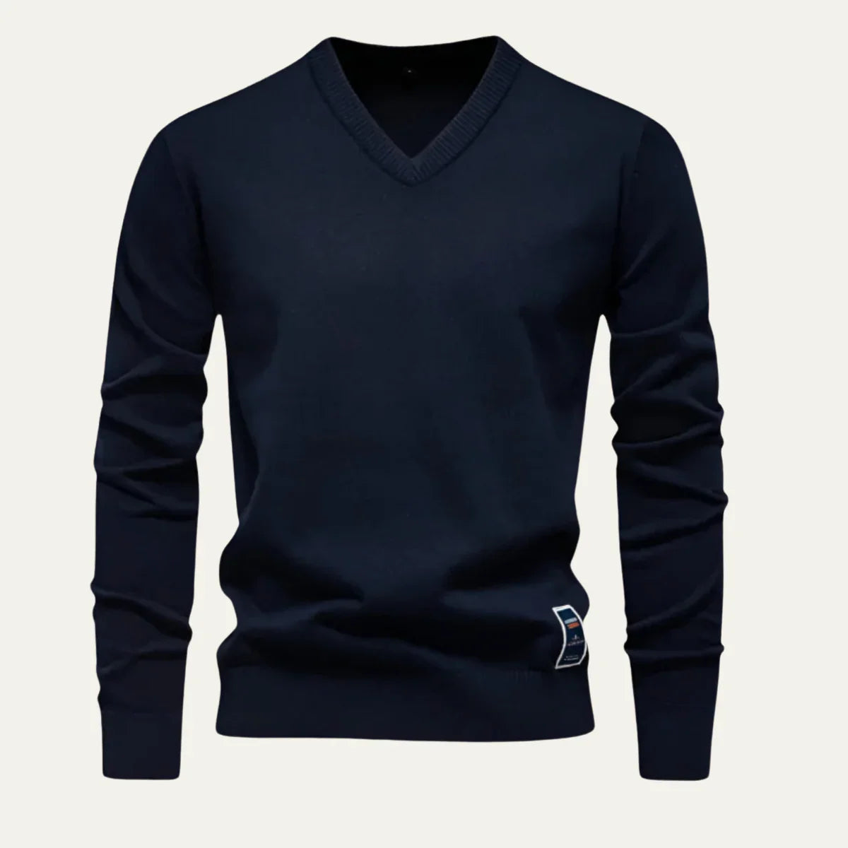 Mænds Striktrøje V-Hals Casual Design 2