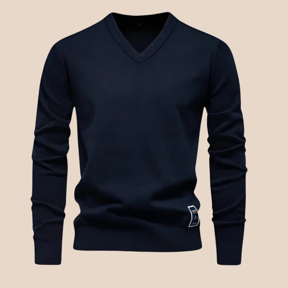 Mænds Striktrøje V-Hals Casual Design 4