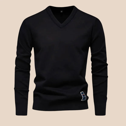 Mænds Striktrøje V-Hals Casual Design 5