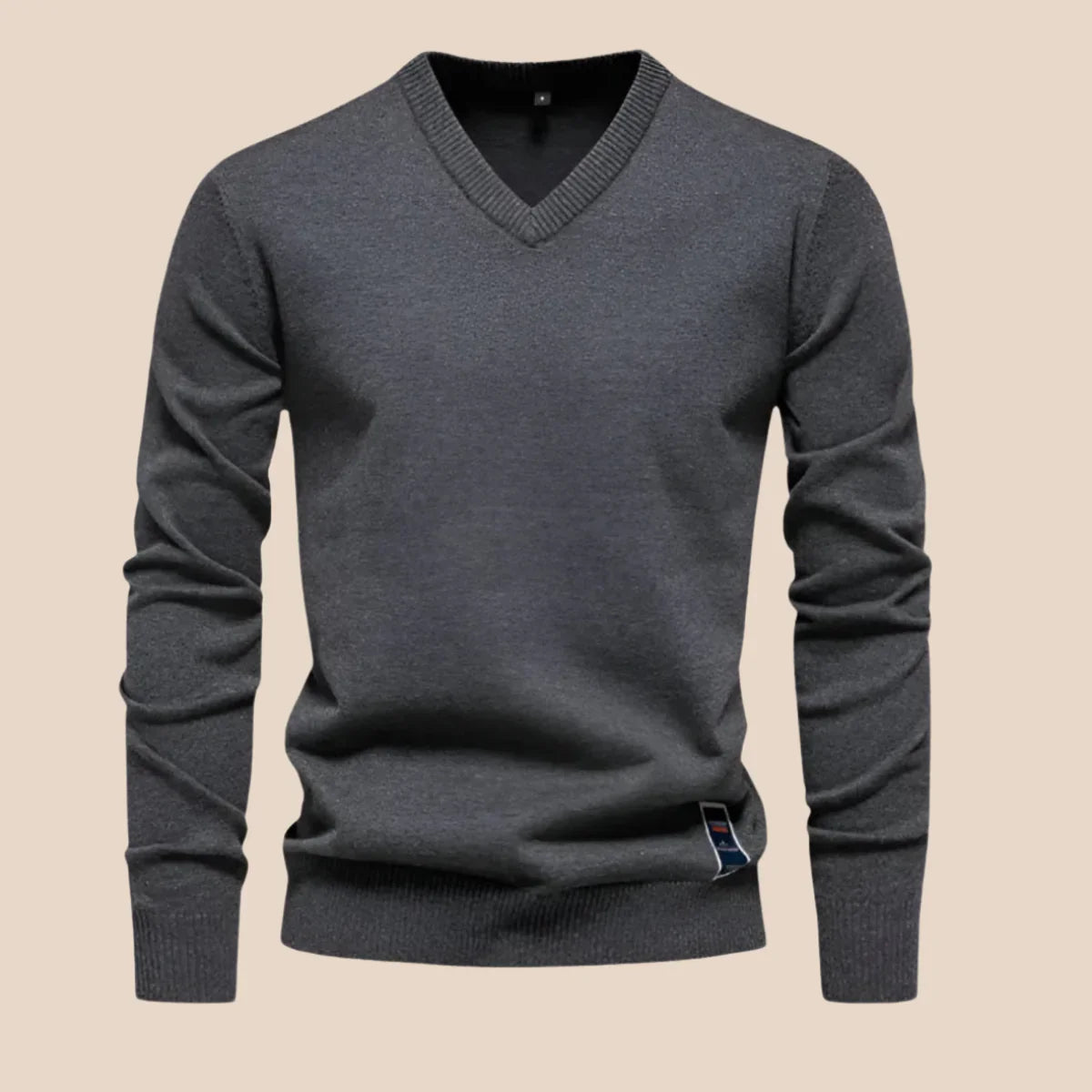 Mænds Striktrøje V-Hals Casual Design 6