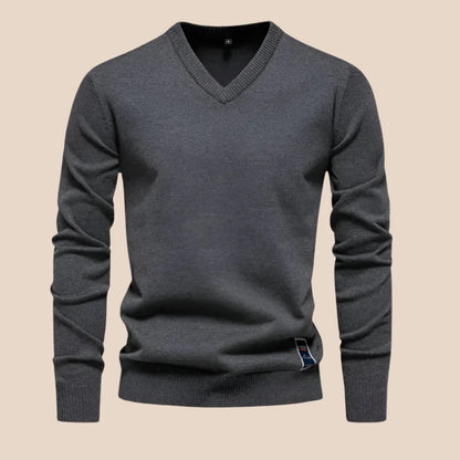 Mænds Striktrøje V-Hals Casual Design 6