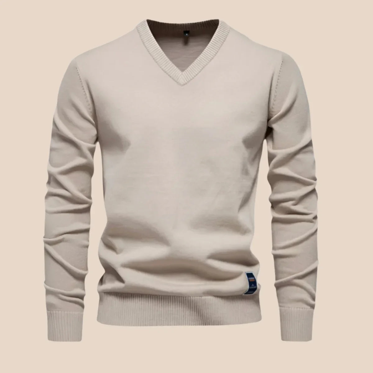 Mænds Striktrøje V-Hals Casual Design 7