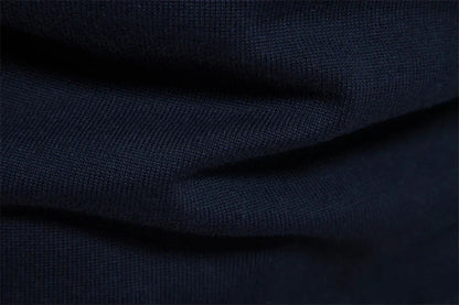 Mænds Sweater med Kvart Lynlås og Stribet Design 8