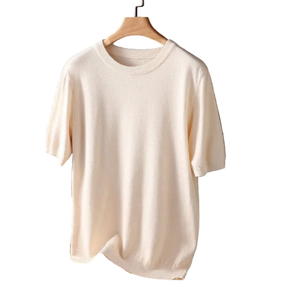 Mænds T-shirt med Rund Hals Klassisk Stil 0