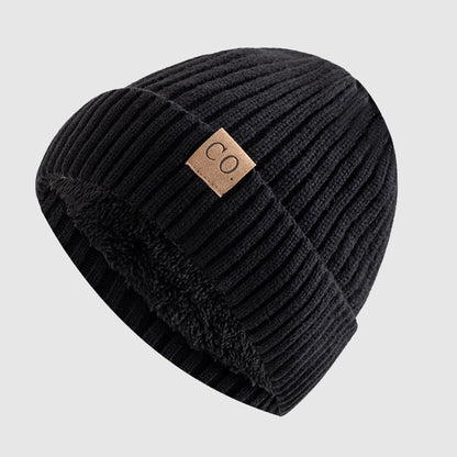 Mænds Tætsiddende Hue med Ribbet Design 2