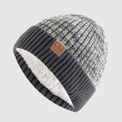 Mænds Tætsiddende Hue med Ribbet Design 4