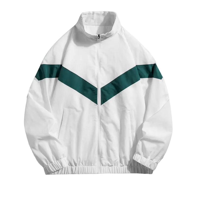 Mænds Træningsjakke med V-Stripe Design 0
