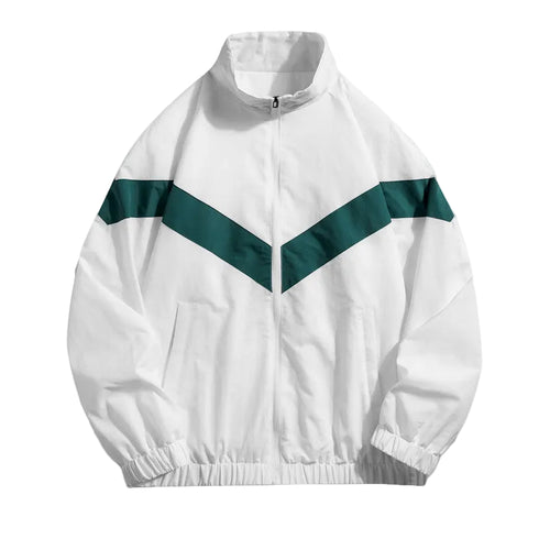 Mænds Træningsjakke med V-Stripe Design 0