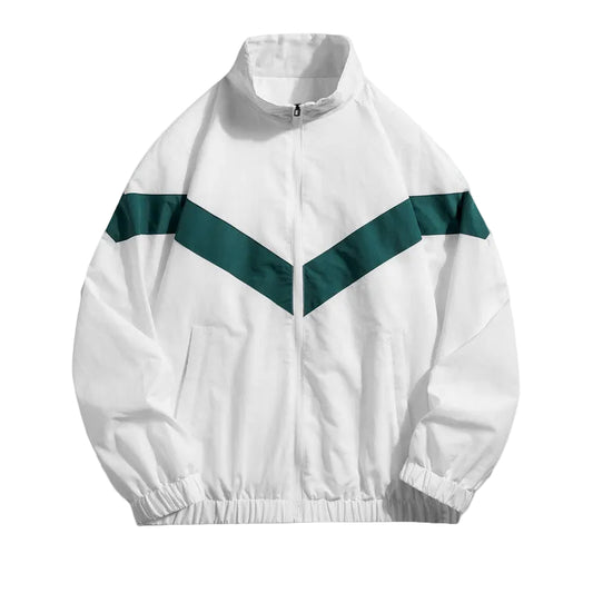 Mænds Træningsjakke med V-Stripe Design 0