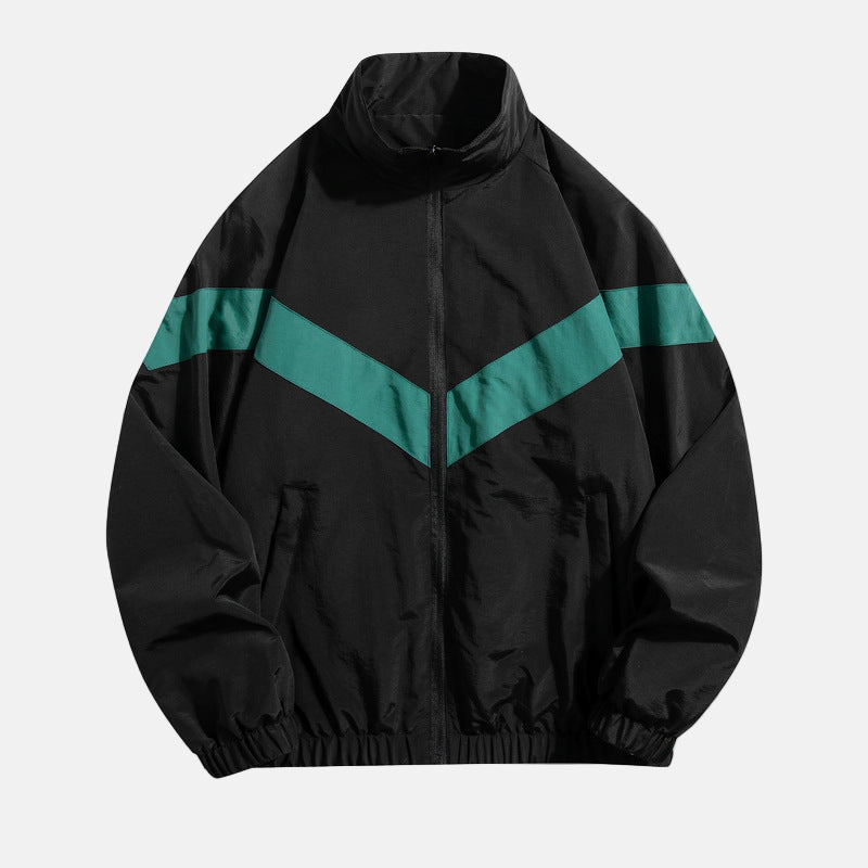 Mænds Træningsjakke med V-Stripe Design 2
