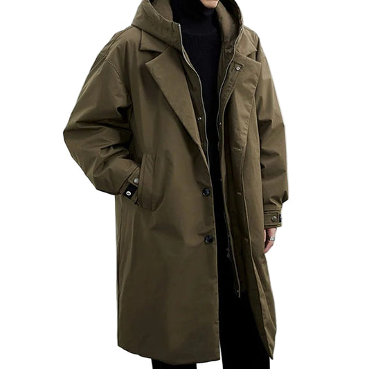 Mænds Trench Coat Puffer Design 0