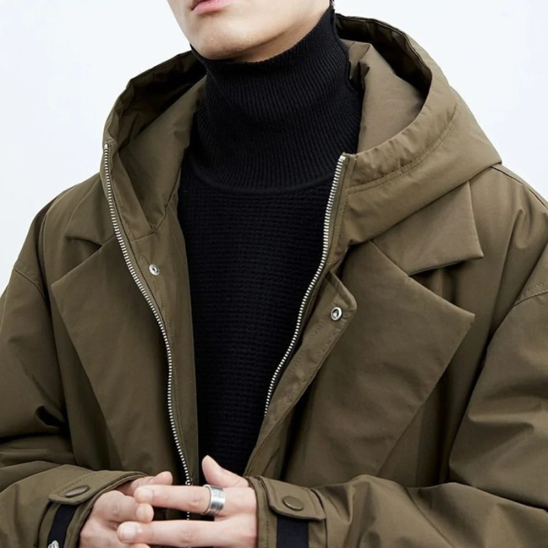 Mænds Trench Coat Puffer Design 1